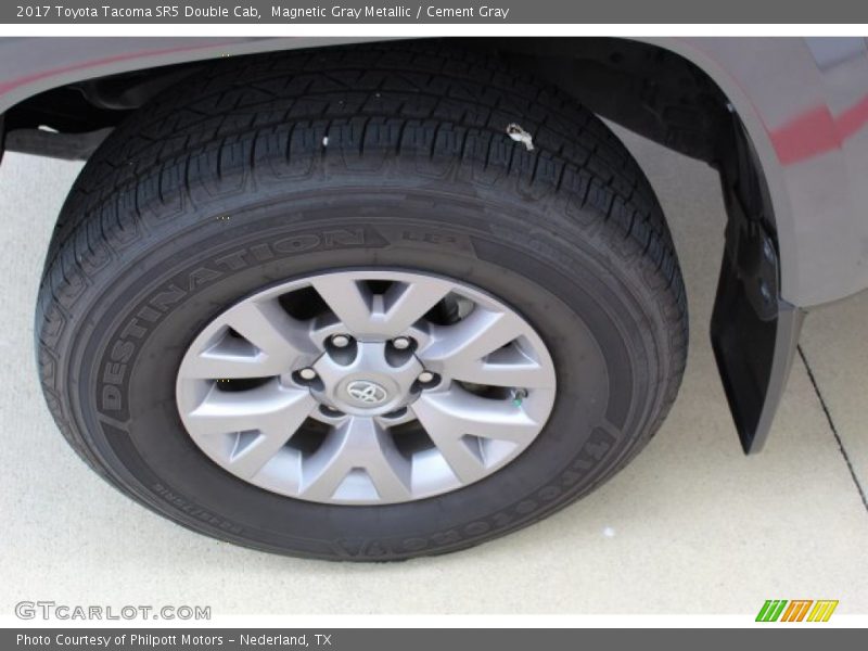 Magnetic Gray Metallic / Cement Gray 2017 Toyota Tacoma SR5 Double Cab