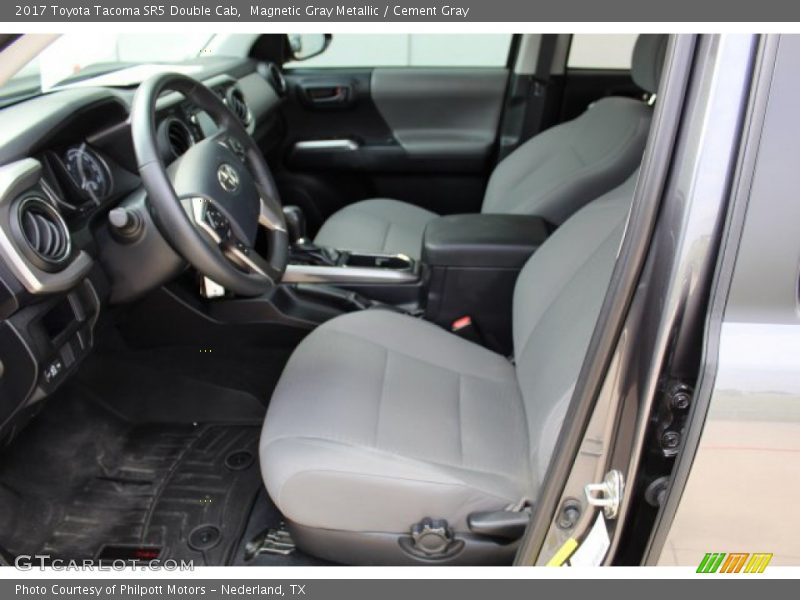 Magnetic Gray Metallic / Cement Gray 2017 Toyota Tacoma SR5 Double Cab