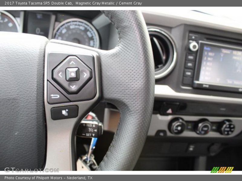 Magnetic Gray Metallic / Cement Gray 2017 Toyota Tacoma SR5 Double Cab