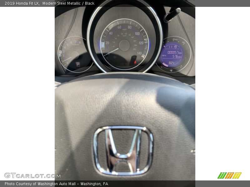 Modern Steel Metallic / Black 2019 Honda Fit LX