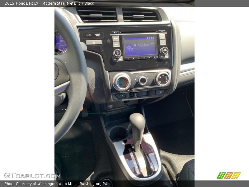 Modern Steel Metallic / Black 2019 Honda Fit LX