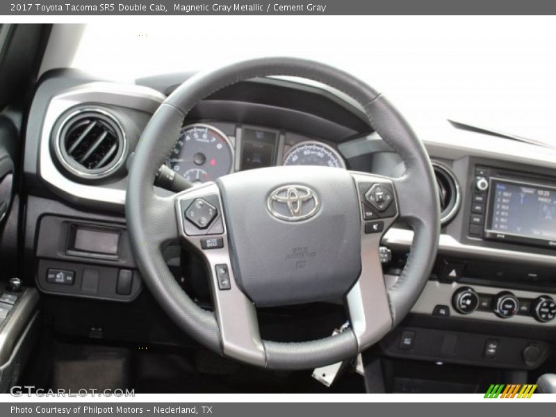 Magnetic Gray Metallic / Cement Gray 2017 Toyota Tacoma SR5 Double Cab