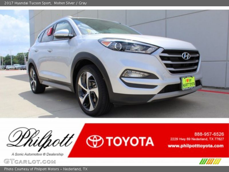 Molten Silver / Gray 2017 Hyundai Tucson Sport
