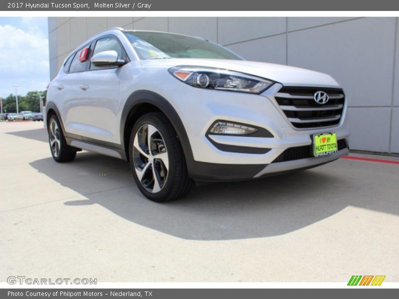 Molten Silver / Gray 2017 Hyundai Tucson Sport