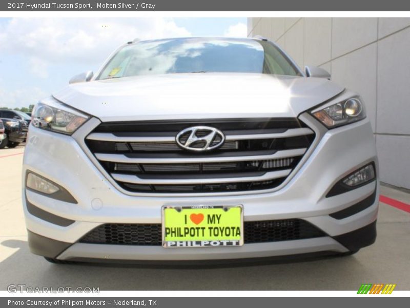 Molten Silver / Gray 2017 Hyundai Tucson Sport