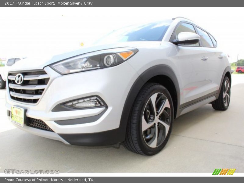 Molten Silver / Gray 2017 Hyundai Tucson Sport