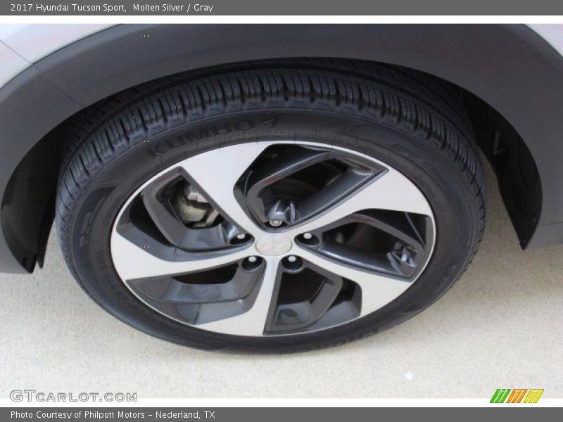 Molten Silver / Gray 2017 Hyundai Tucson Sport