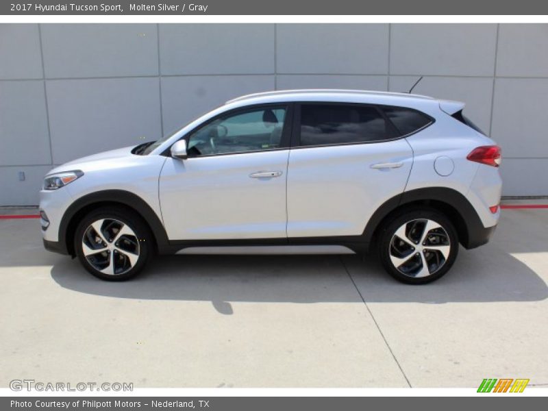 Molten Silver / Gray 2017 Hyundai Tucson Sport