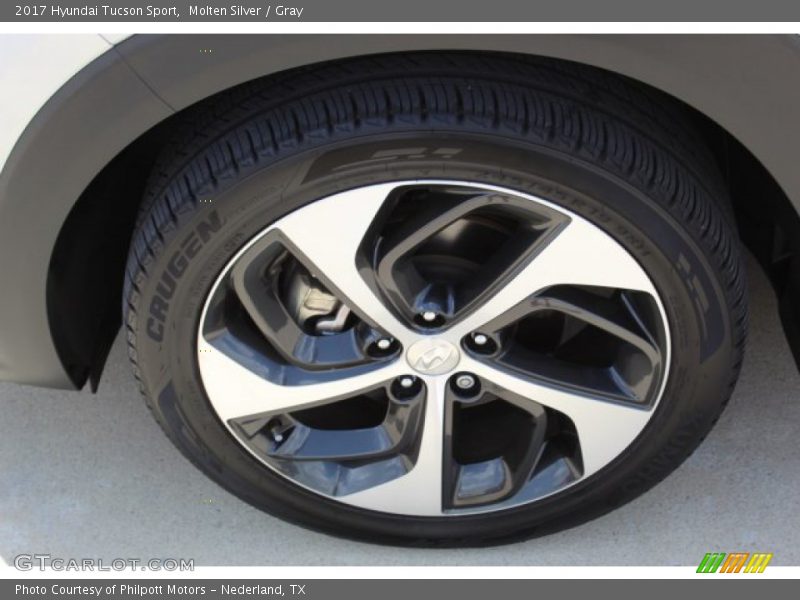 Molten Silver / Gray 2017 Hyundai Tucson Sport