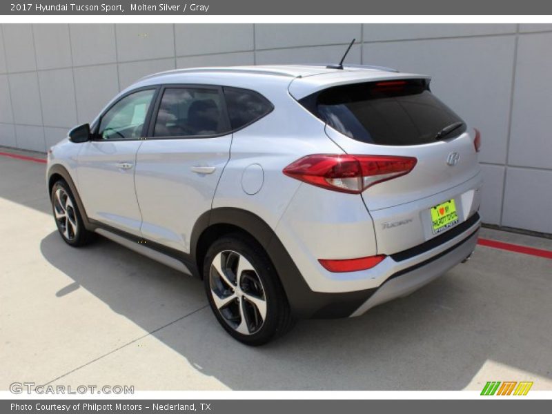 Molten Silver / Gray 2017 Hyundai Tucson Sport