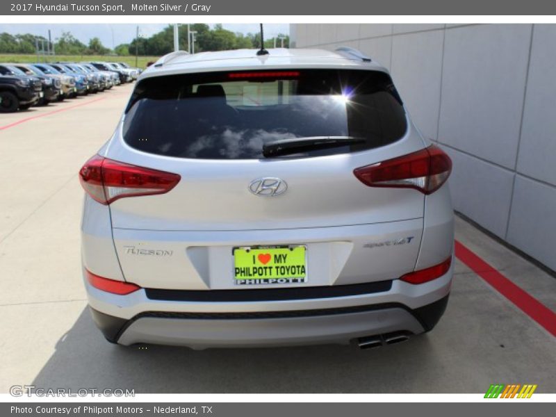 Molten Silver / Gray 2017 Hyundai Tucson Sport