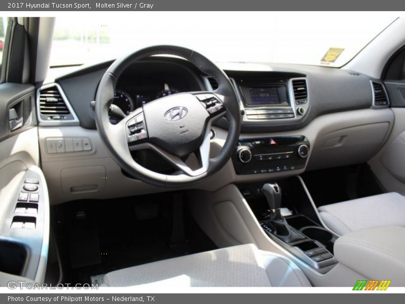 Molten Silver / Gray 2017 Hyundai Tucson Sport