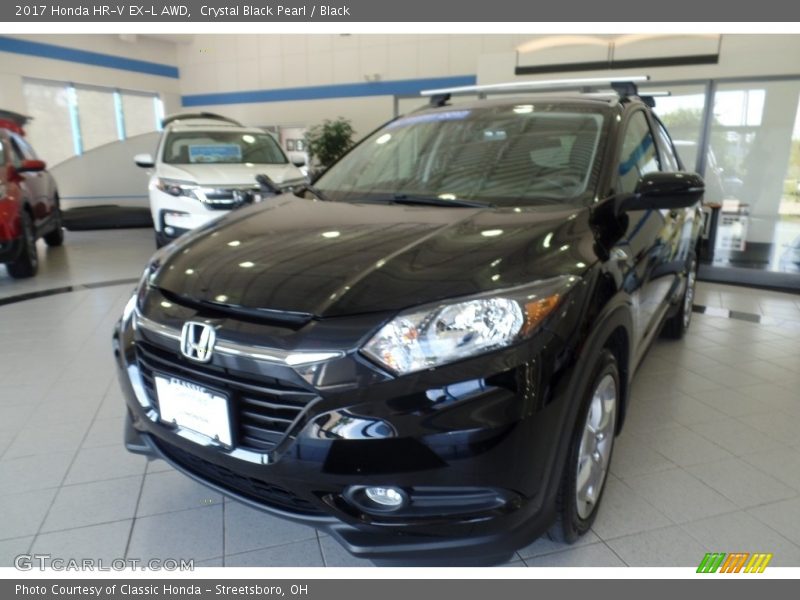 Crystal Black Pearl / Black 2017 Honda HR-V EX-L AWD