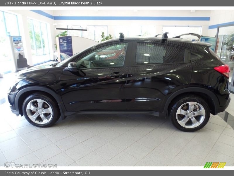 Crystal Black Pearl / Black 2017 Honda HR-V EX-L AWD