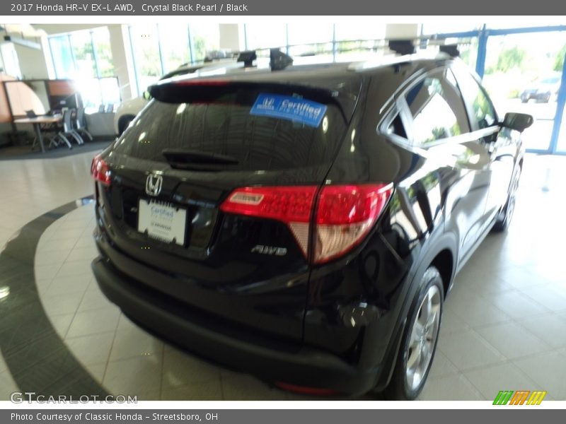 Crystal Black Pearl / Black 2017 Honda HR-V EX-L AWD