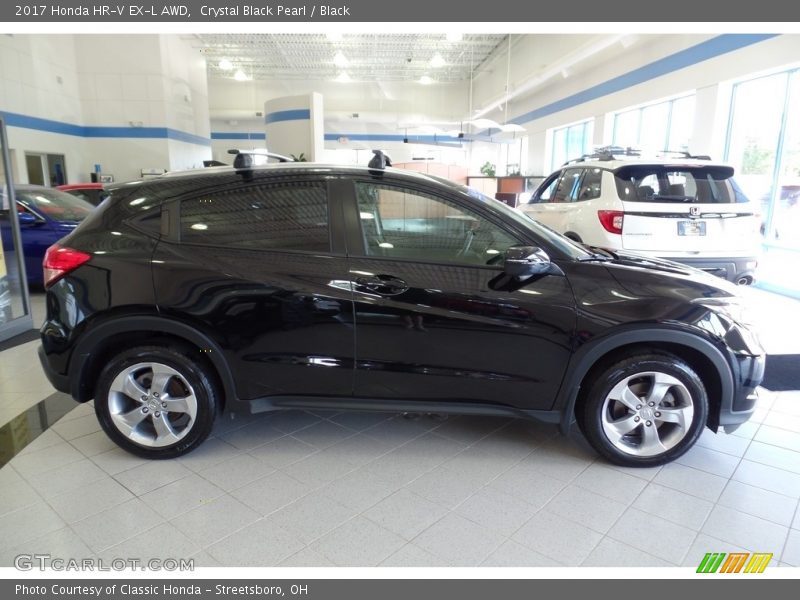Crystal Black Pearl / Black 2017 Honda HR-V EX-L AWD