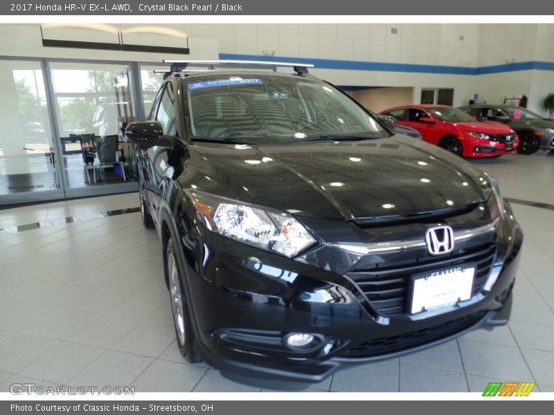 Crystal Black Pearl / Black 2017 Honda HR-V EX-L AWD