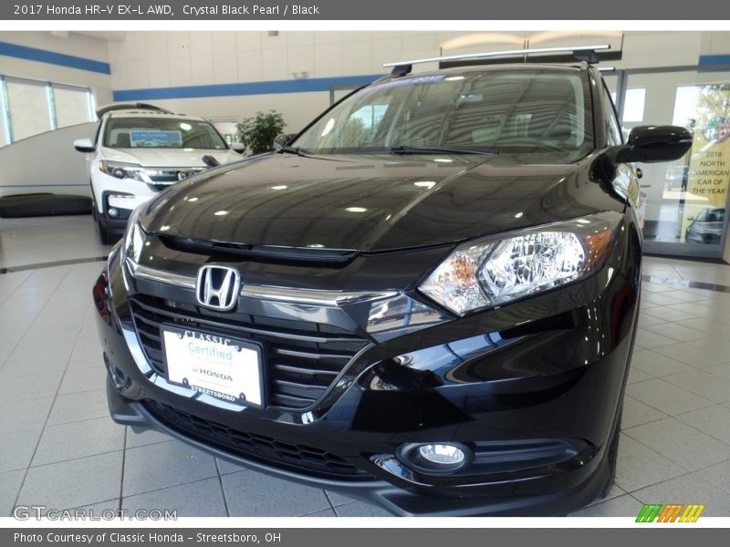Crystal Black Pearl / Black 2017 Honda HR-V EX-L AWD