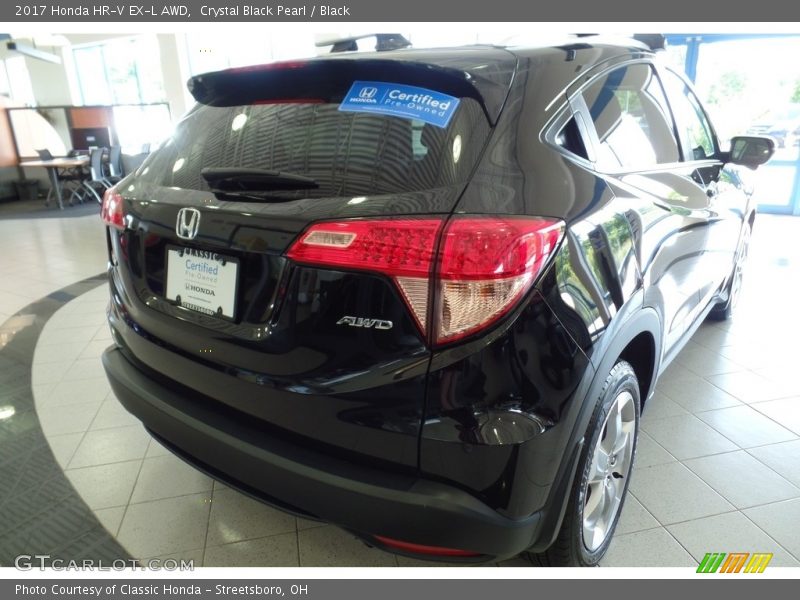 Crystal Black Pearl / Black 2017 Honda HR-V EX-L AWD