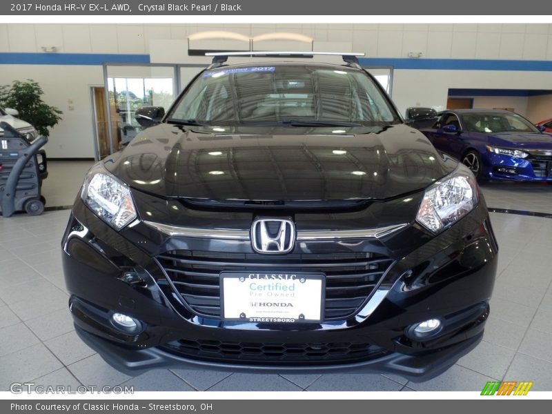 Crystal Black Pearl / Black 2017 Honda HR-V EX-L AWD