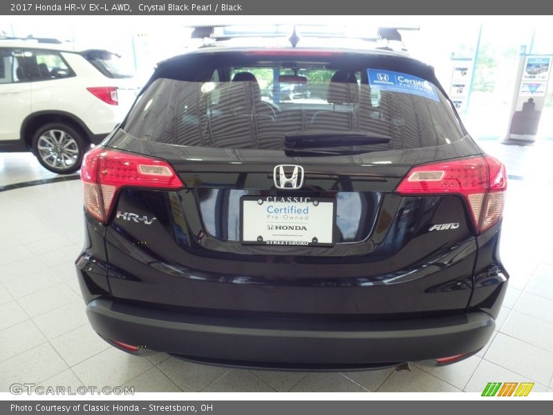 Crystal Black Pearl / Black 2017 Honda HR-V EX-L AWD