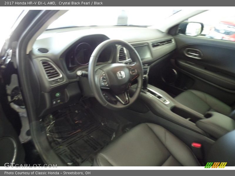 Crystal Black Pearl / Black 2017 Honda HR-V EX-L AWD