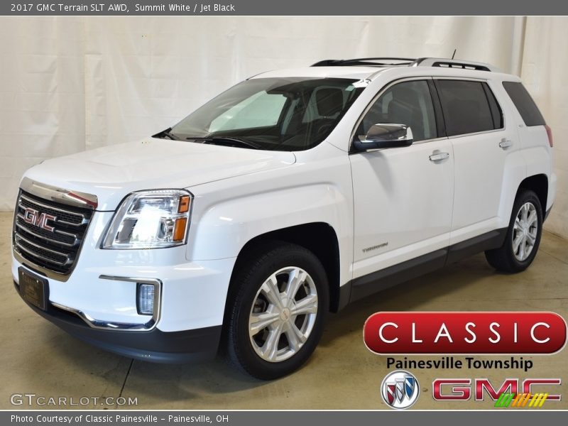Summit White / Jet Black 2017 GMC Terrain SLT AWD