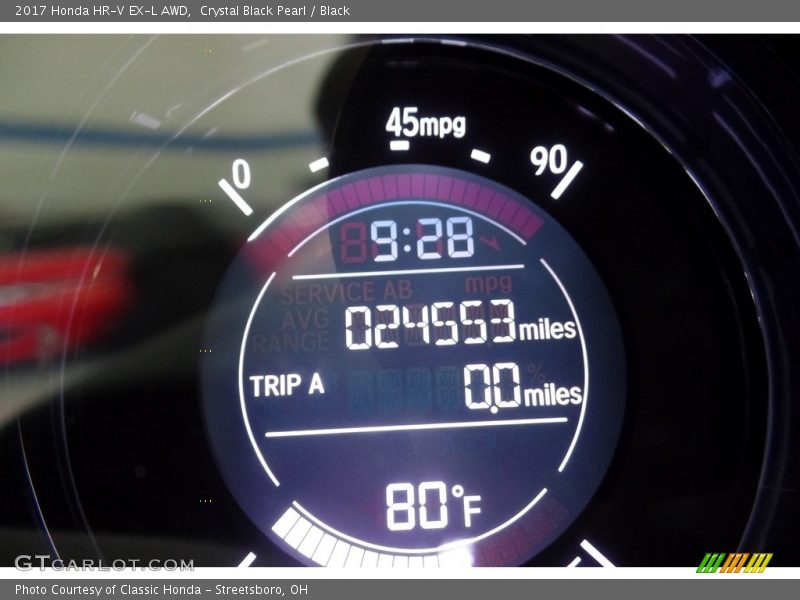 Crystal Black Pearl / Black 2017 Honda HR-V EX-L AWD