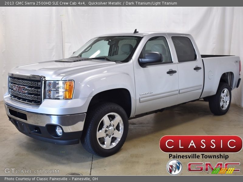Quicksilver Metallic / Dark Titanium/Light Titanium 2013 GMC Sierra 2500HD SLE Crew Cab 4x4