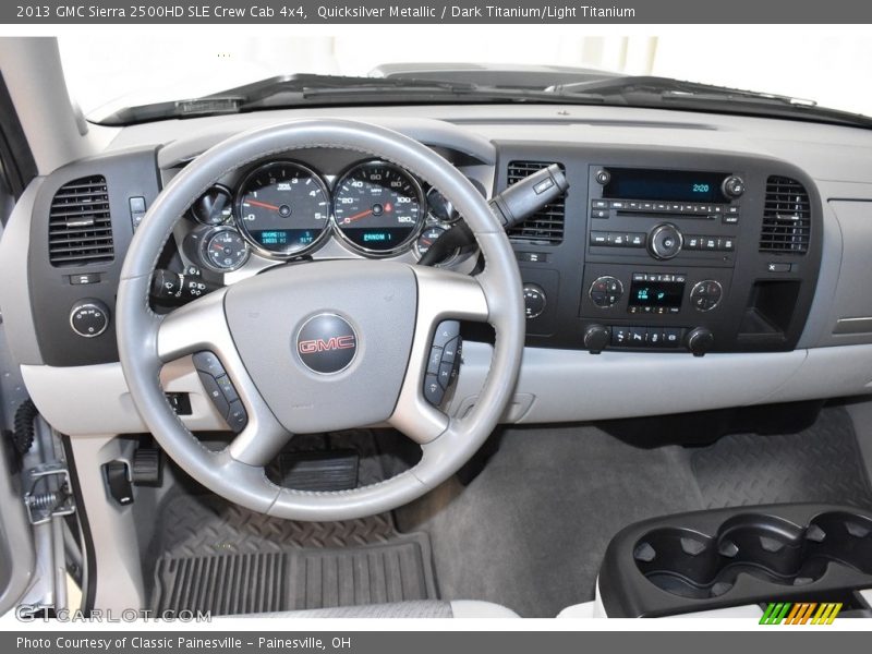 Quicksilver Metallic / Dark Titanium/Light Titanium 2013 GMC Sierra 2500HD SLE Crew Cab 4x4