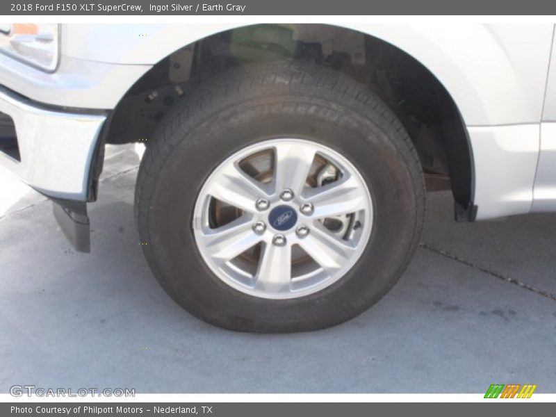 Ingot Silver / Earth Gray 2018 Ford F150 XLT SuperCrew