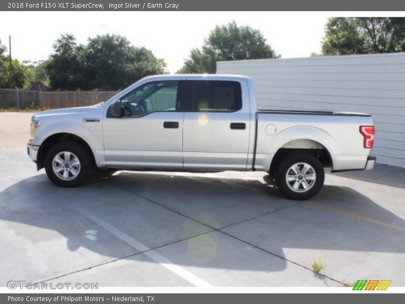 Ingot Silver / Earth Gray 2018 Ford F150 XLT SuperCrew
