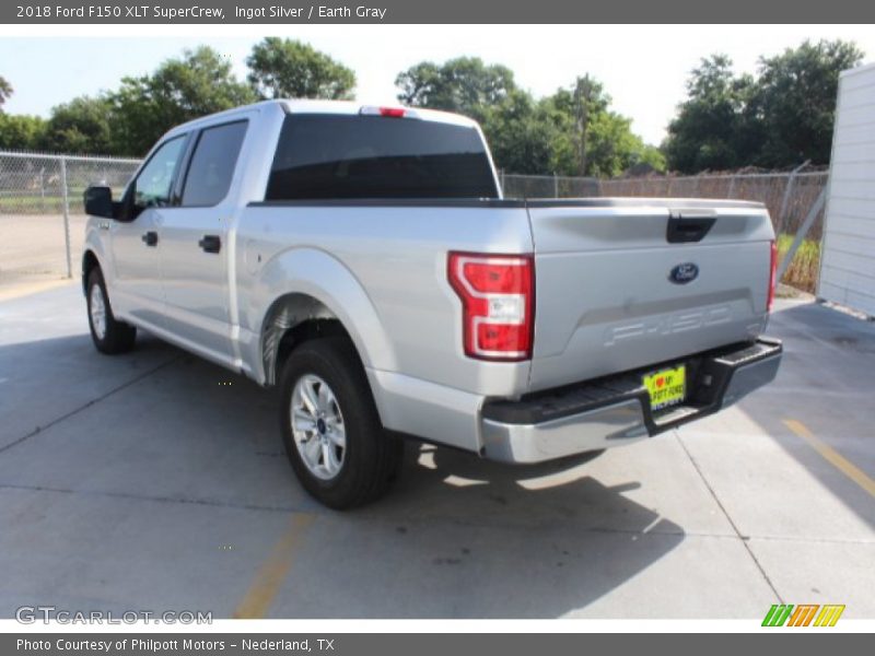 Ingot Silver / Earth Gray 2018 Ford F150 XLT SuperCrew