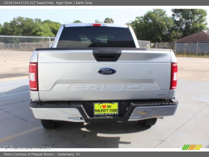 Ingot Silver / Earth Gray 2018 Ford F150 XLT SuperCrew