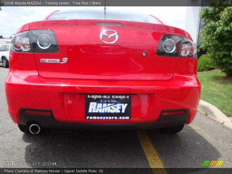 True Red / Black 2008 Mazda MAZDA3 i Touring Sedan