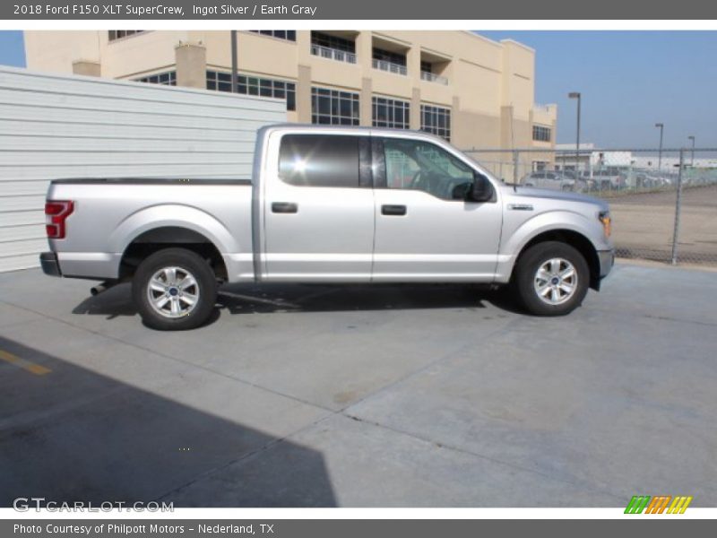 Ingot Silver / Earth Gray 2018 Ford F150 XLT SuperCrew