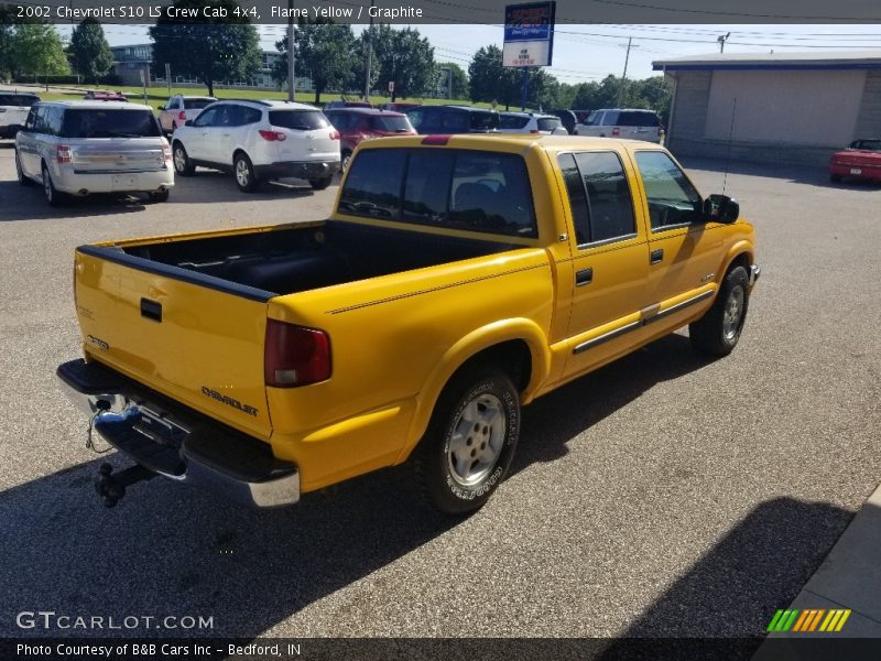 Flame Yellow / Graphite 2002 Chevrolet S10 LS Crew Cab 4x4