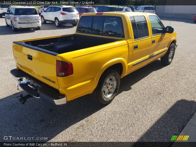 Flame Yellow / Graphite 2002 Chevrolet S10 LS Crew Cab 4x4