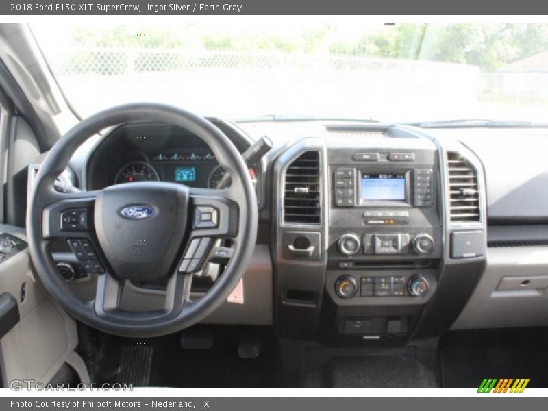 Ingot Silver / Earth Gray 2018 Ford F150 XLT SuperCrew