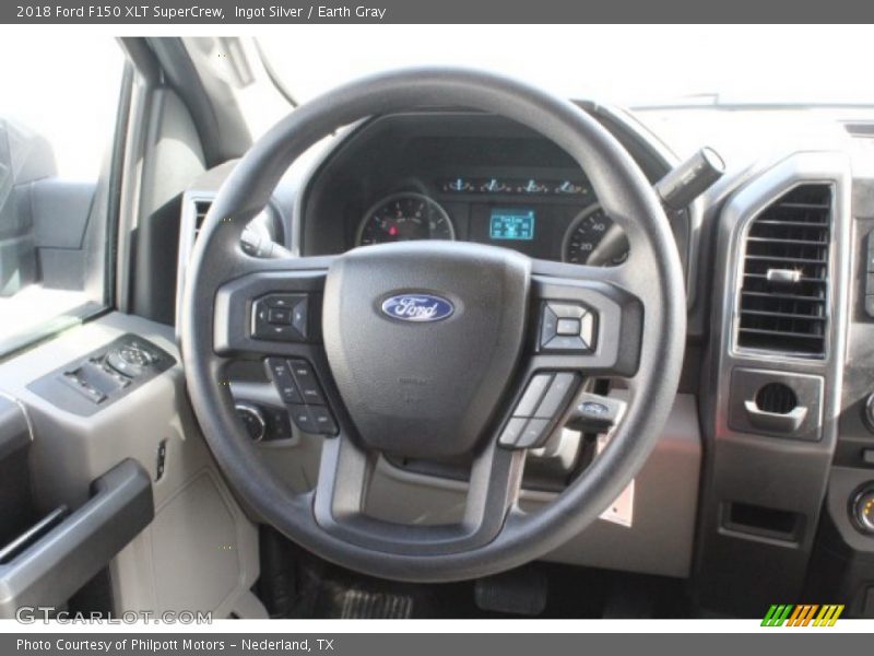 Ingot Silver / Earth Gray 2018 Ford F150 XLT SuperCrew