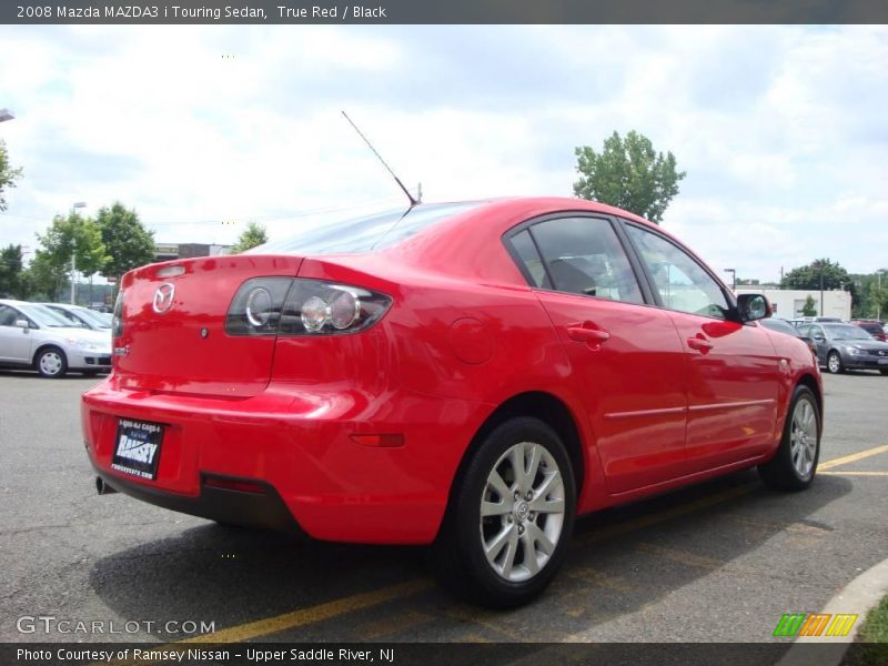 True Red / Black 2008 Mazda MAZDA3 i Touring Sedan