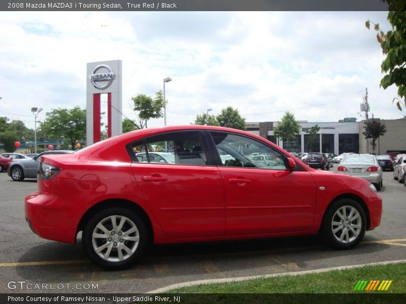 True Red / Black 2008 Mazda MAZDA3 i Touring Sedan