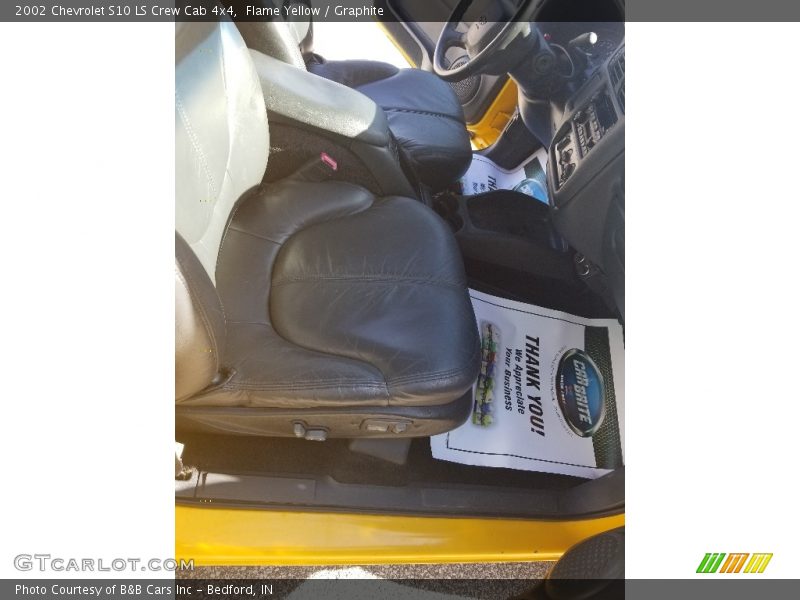 Flame Yellow / Graphite 2002 Chevrolet S10 LS Crew Cab 4x4