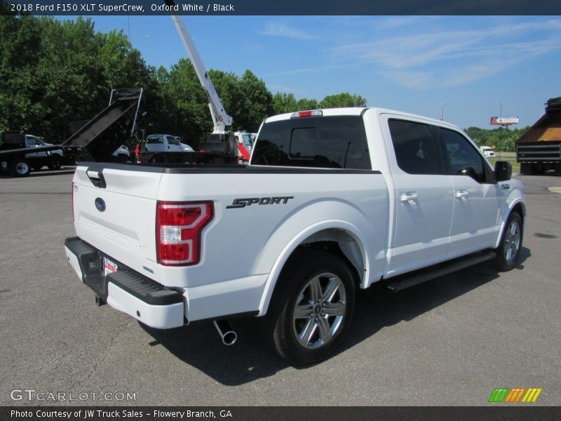 Oxford White / Black 2018 Ford F150 XLT SuperCrew