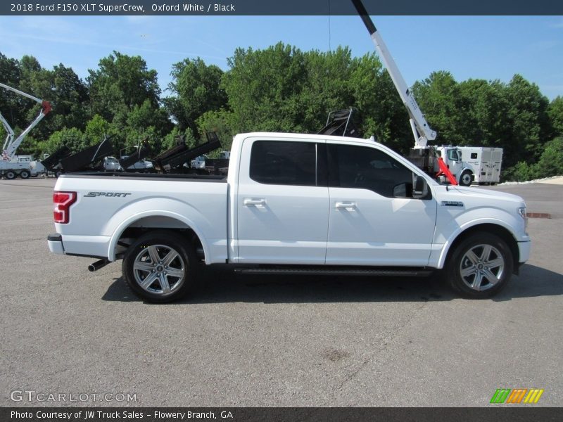 Oxford White / Black 2018 Ford F150 XLT SuperCrew