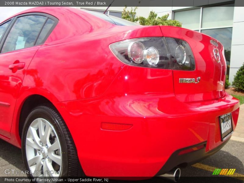 True Red / Black 2008 Mazda MAZDA3 i Touring Sedan