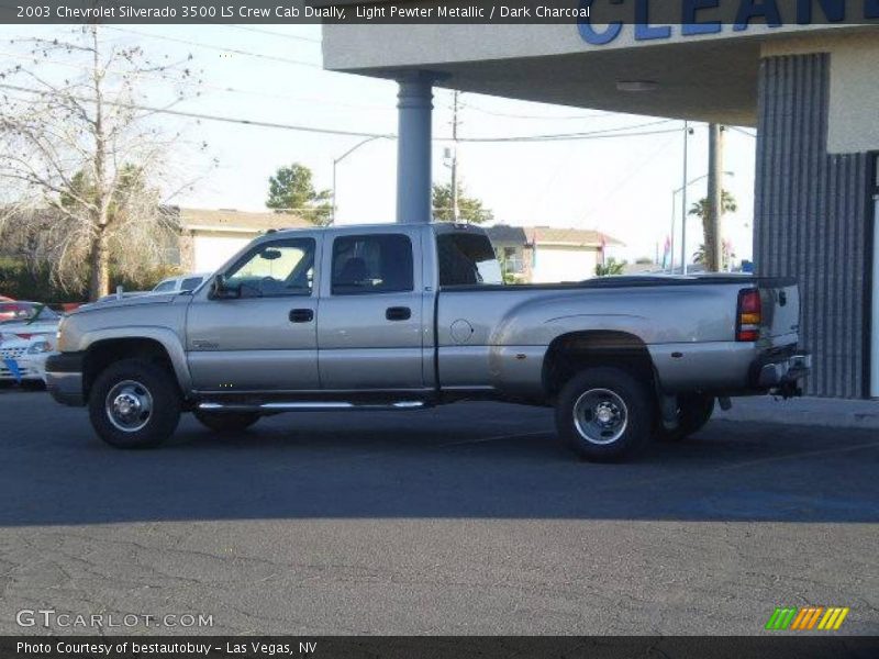 Light Pewter Metallic / Dark Charcoal 2003 Chevrolet Silverado 3500 LS Crew Cab Dually