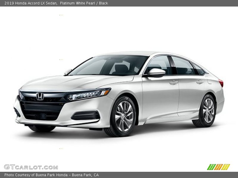 Platinum White Pearl / Black 2019 Honda Accord LX Sedan