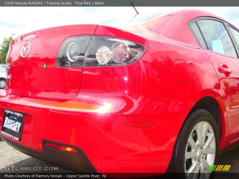 True Red / Black 2008 Mazda MAZDA3 i Touring Sedan