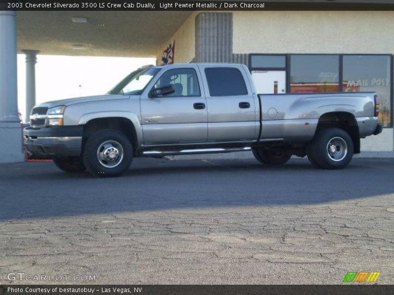 Light Pewter Metallic / Dark Charcoal 2003 Chevrolet Silverado 3500 LS Crew Cab Dually